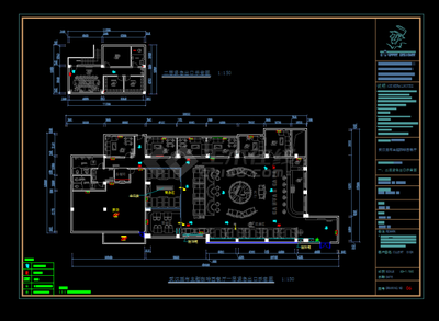 某畫布主題咖啡西餐廳室內裝修設計CAD施工圖與室內裝飾工程設計詳解
